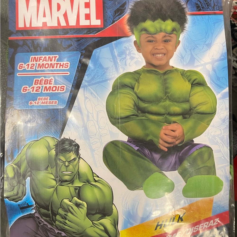 Marvel Hulk Infant Costume - Green and Purple